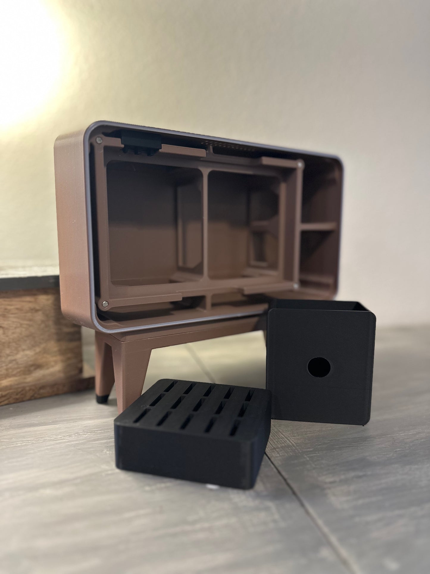 Retro TV Nintendo Switch Dock: 3D Printed Console Stand with Game Drawer