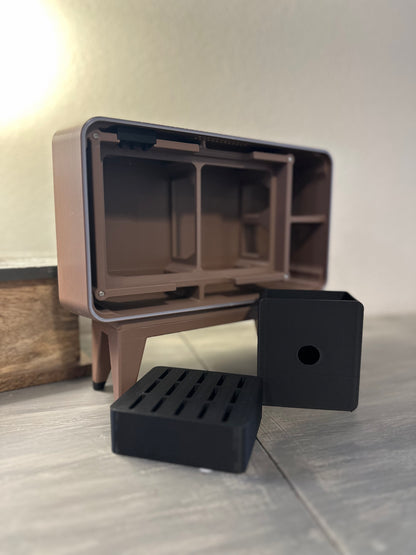 Retro TV Nintendo Switch Dock: 3D Printed Console Stand with Game Drawer