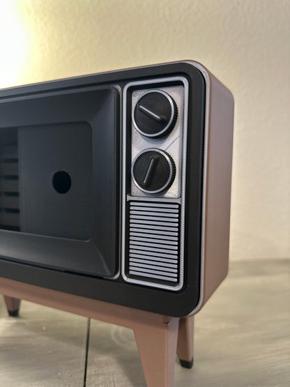 Retro TV Nintendo Switch Dock: 3D Printed Console Stand with Game Drawer